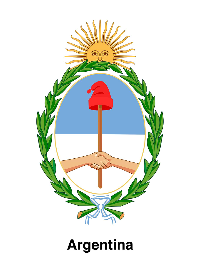 Argentina Coat of Arms Illustration