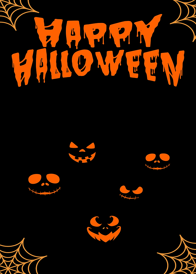Happy Halloween with Jack-o'-lanterns