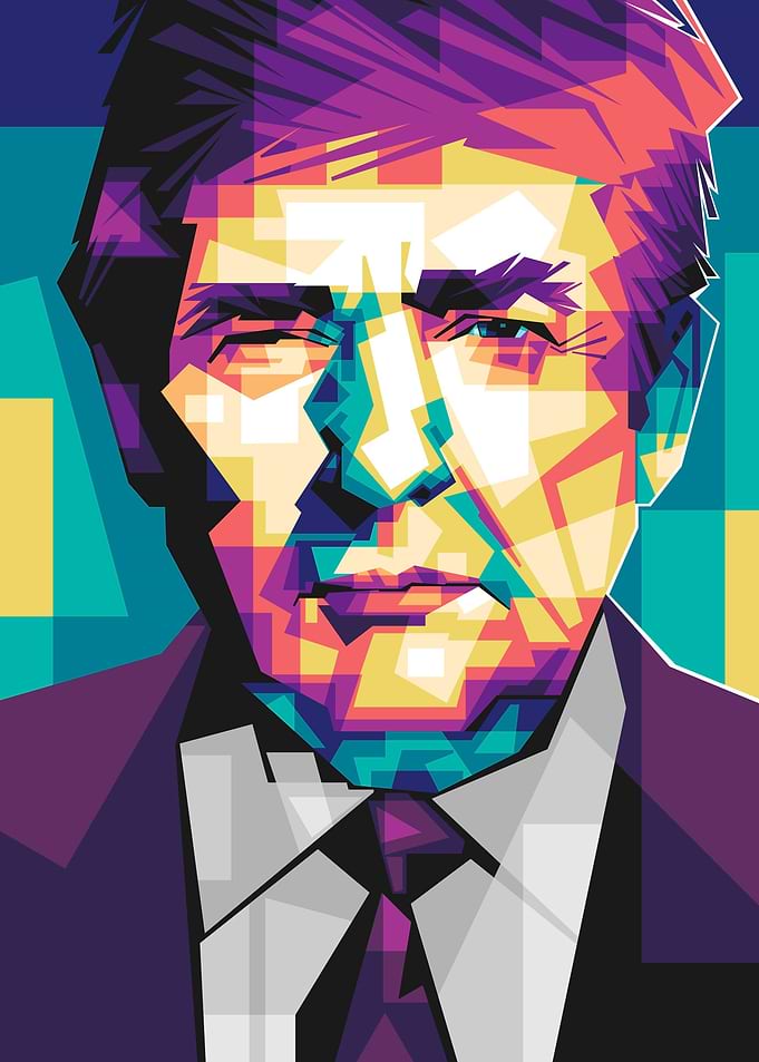 D Trump pop art