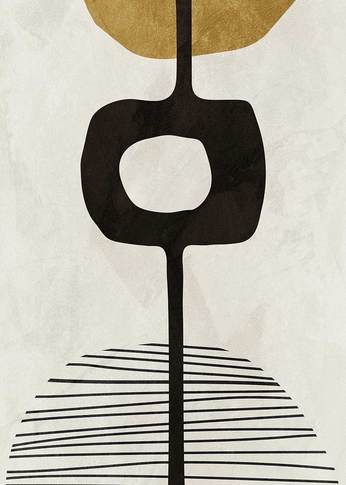 Abstract Geometric Art with Circles and Lines