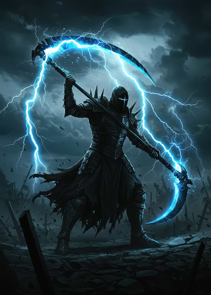 Grim Reaper with Lightning Scythe