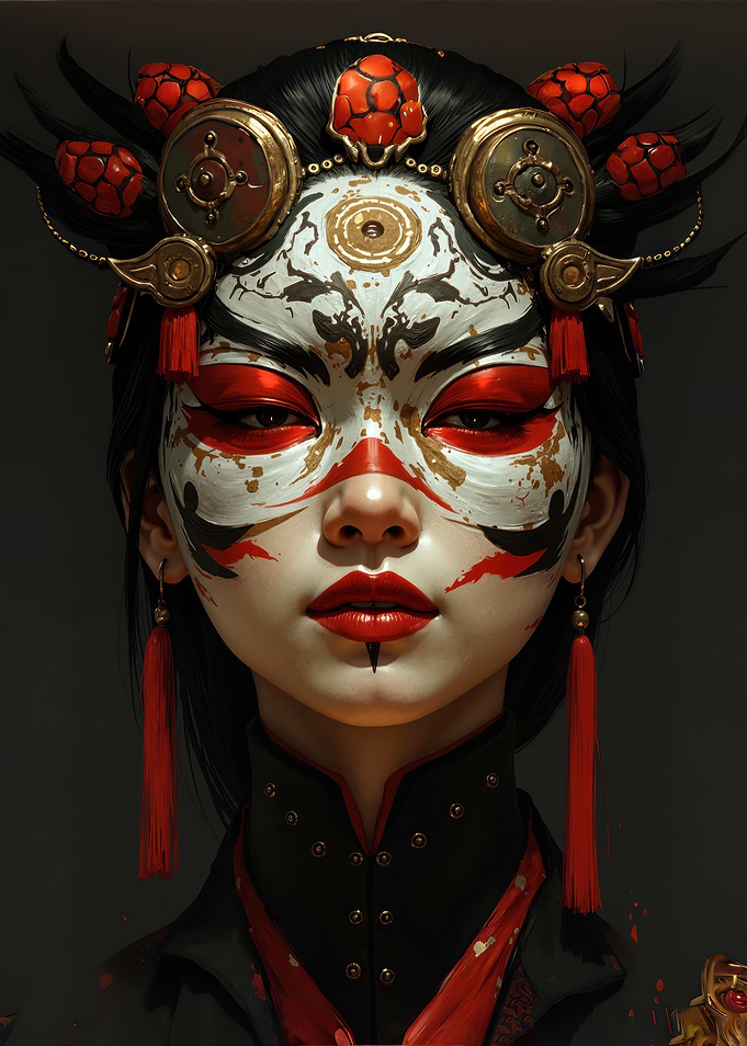 The masked Geisha