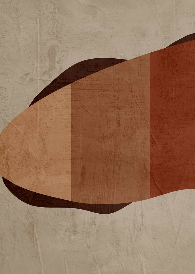 Abstract Earth Tones Geometric Art