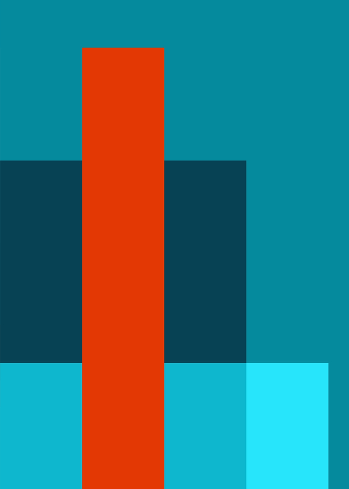 Abstract Color Block Composition
