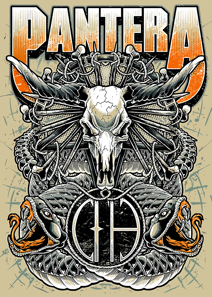 Pantera Band Graphic Art