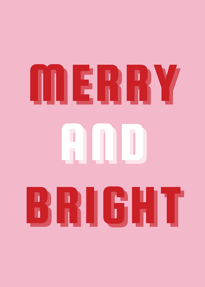 Merry and Bright Holiday Art