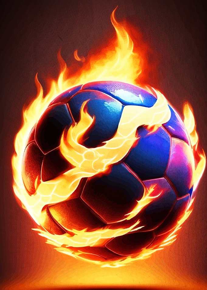 Flaming Soccer Ball