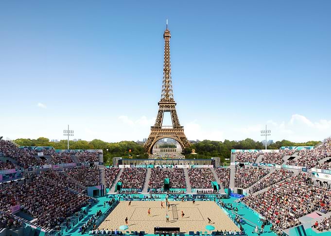Beach Volleyball at the Eiffel Tower