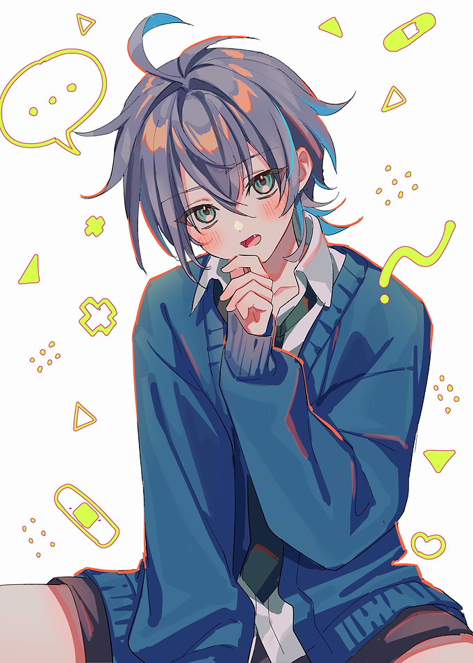 Anime Boy in School Uniform