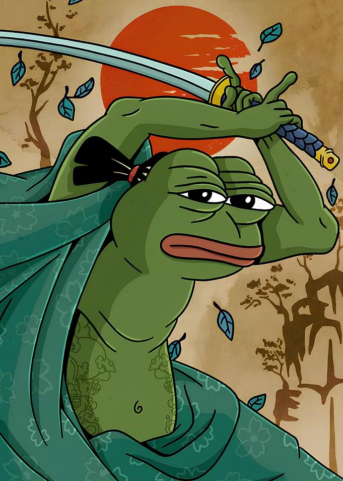 Pepe the Frog Samurai