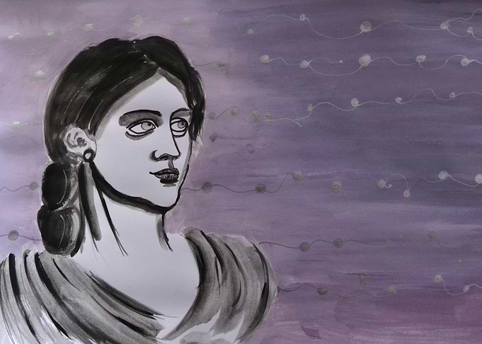 Ink Portrait of a Woman