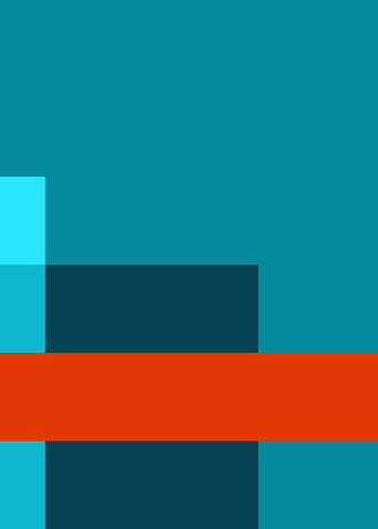 Abstract Color Block Composition