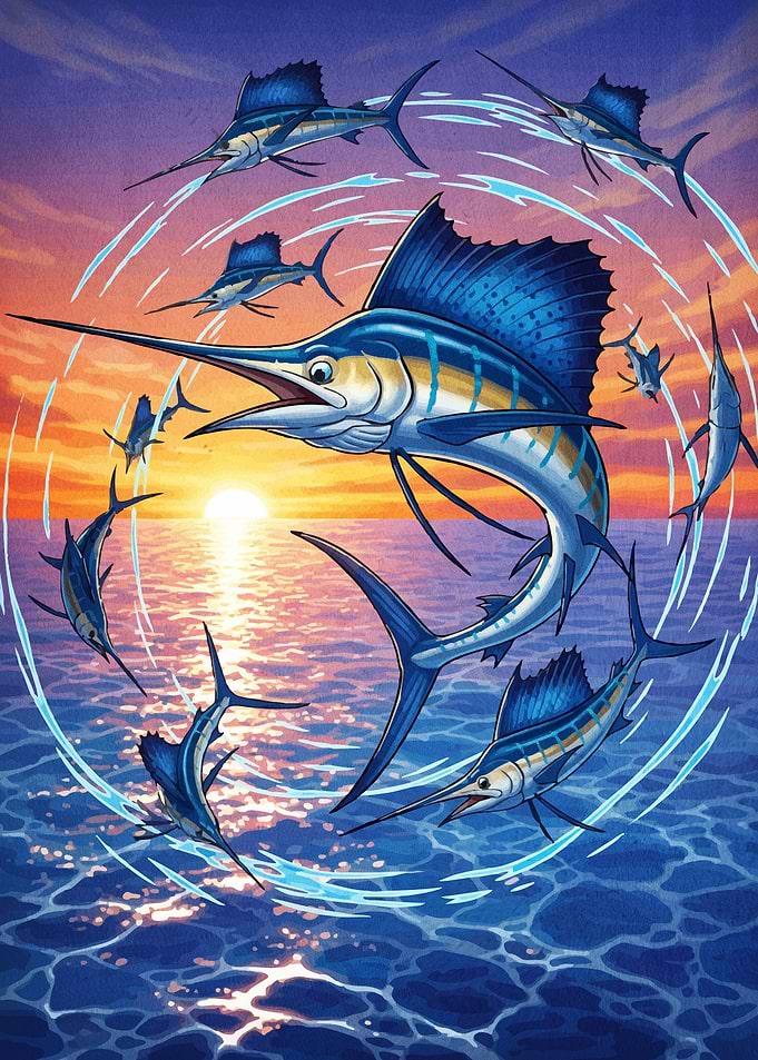 Sailfish Circle Sunset