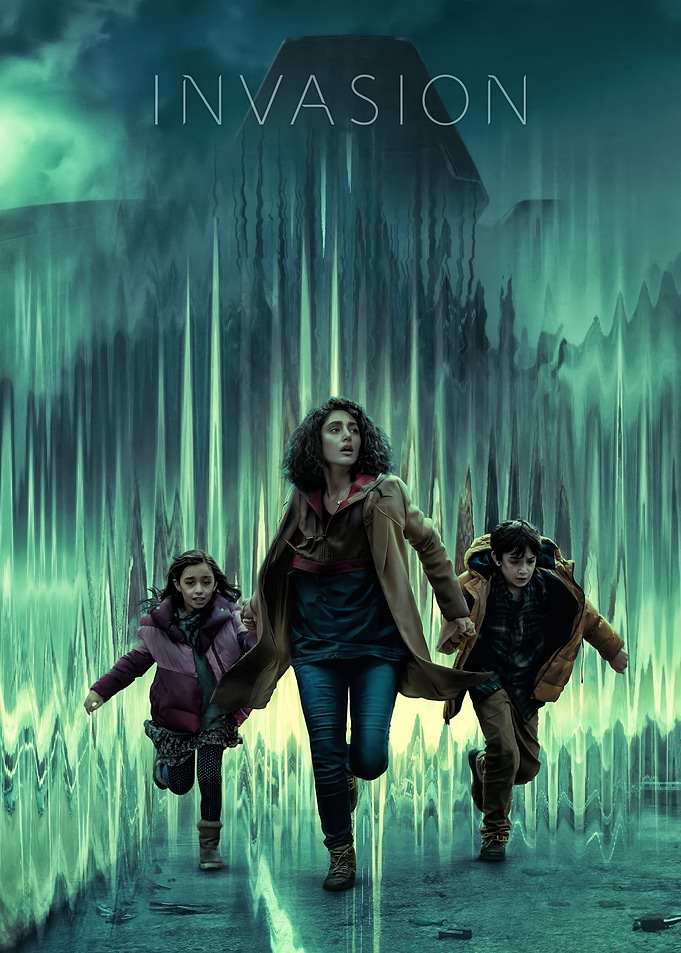 Invasion: Family Running from Alien Threat