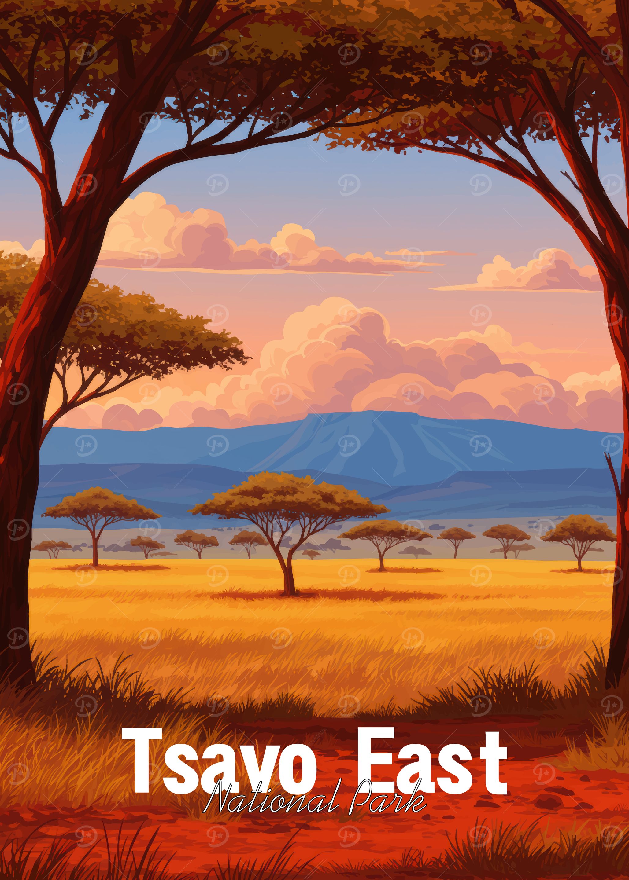 Tsavo East National Park Landscape