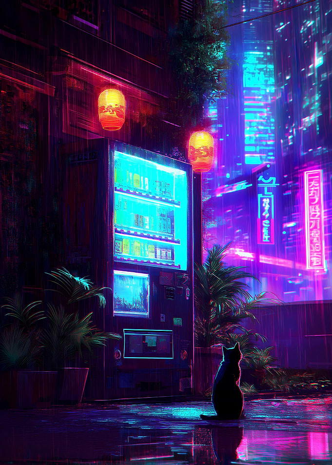 Cat Vending Machine Cyber City