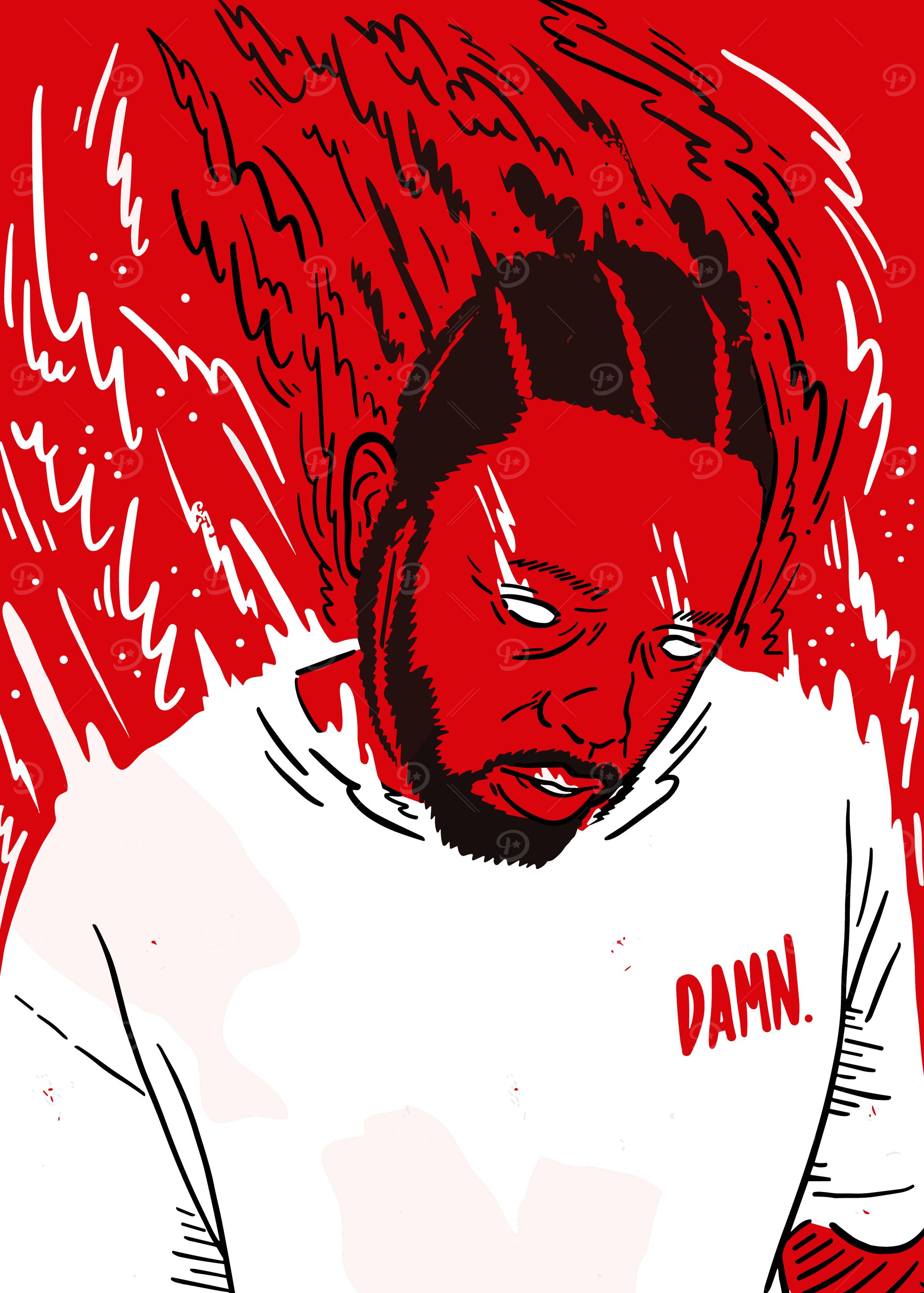 Kendrick Lamar DAMN. Album Art
