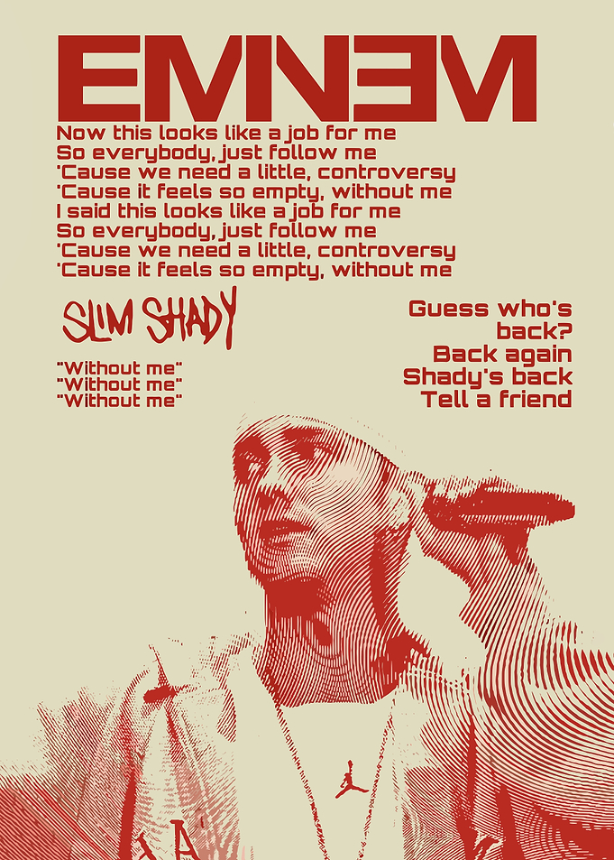 Eminem Slim Shady Poster