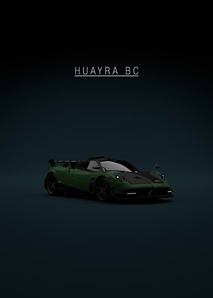 Green Pagani Huayra BC Car