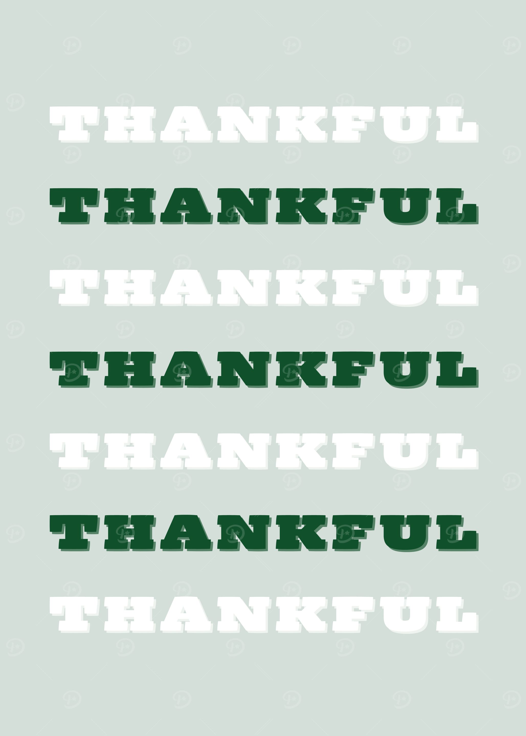 Thankful Text Pattern