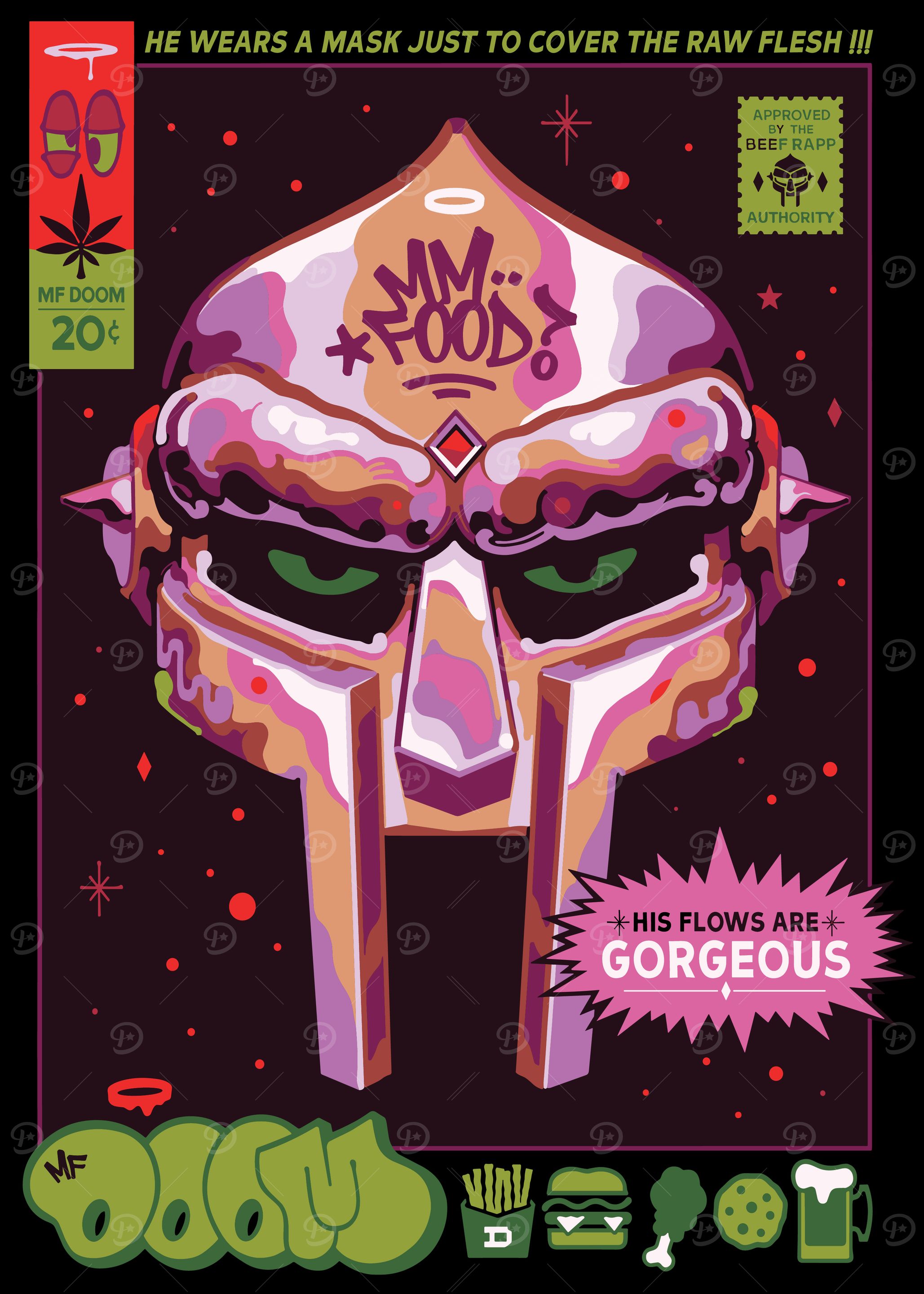 MF DOOM 'MM..FOOD' Album Art