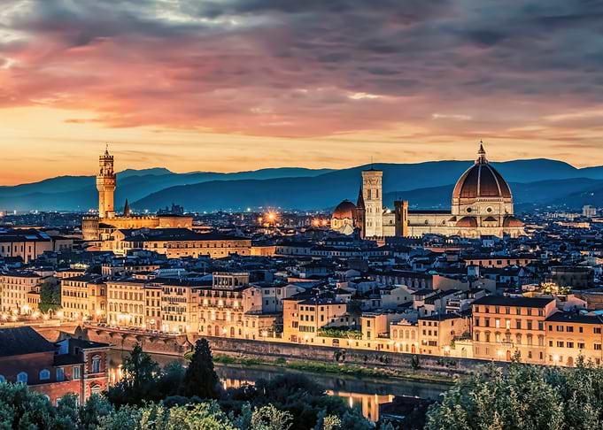 Florence Cathedral, Italy at Dusk