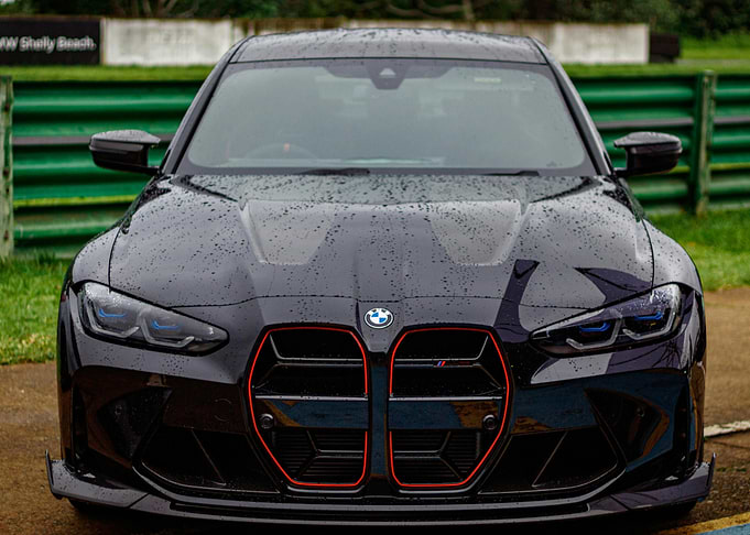 Black BMW M3 Front View