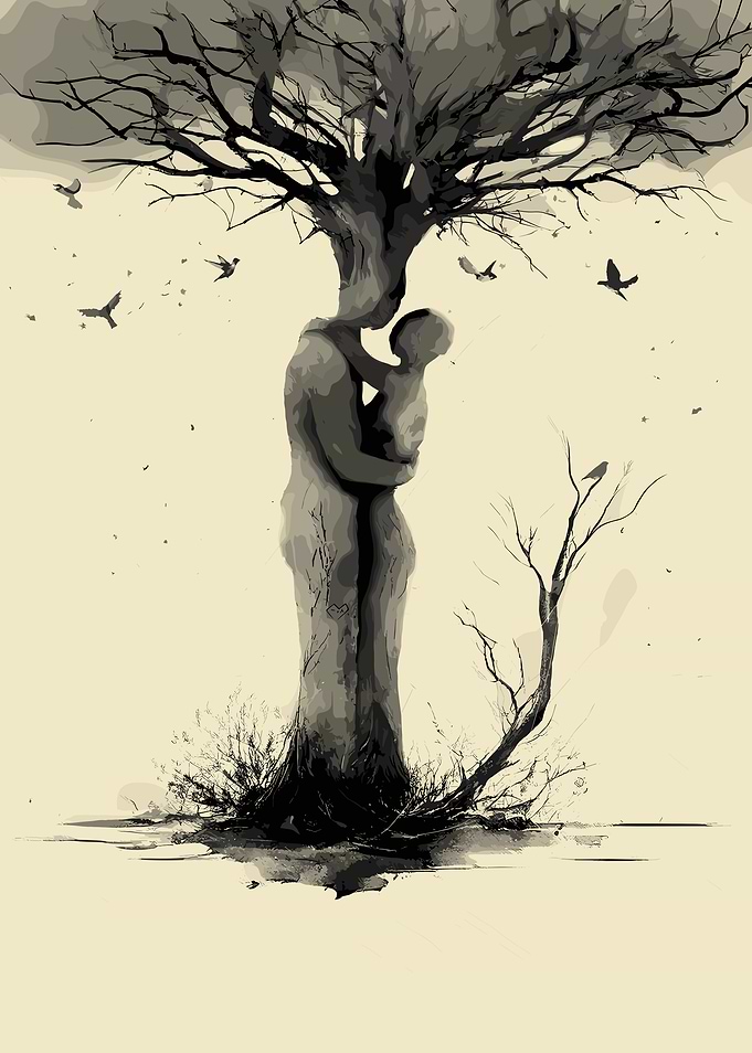 Tree Hug: Mother and Child Art