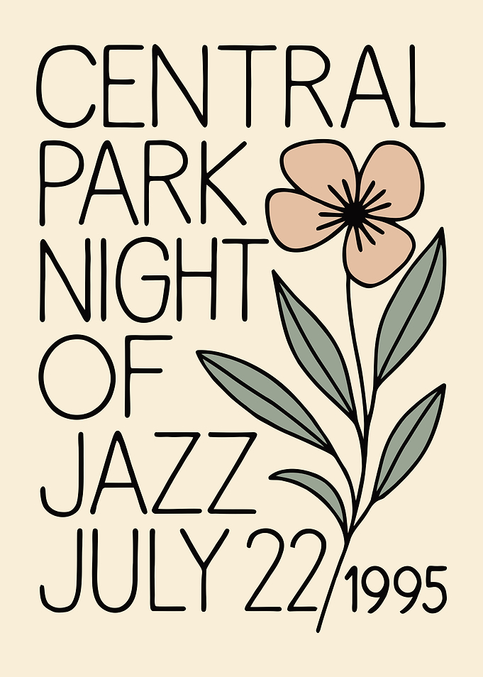 Central Park Night of Jazz Poster
