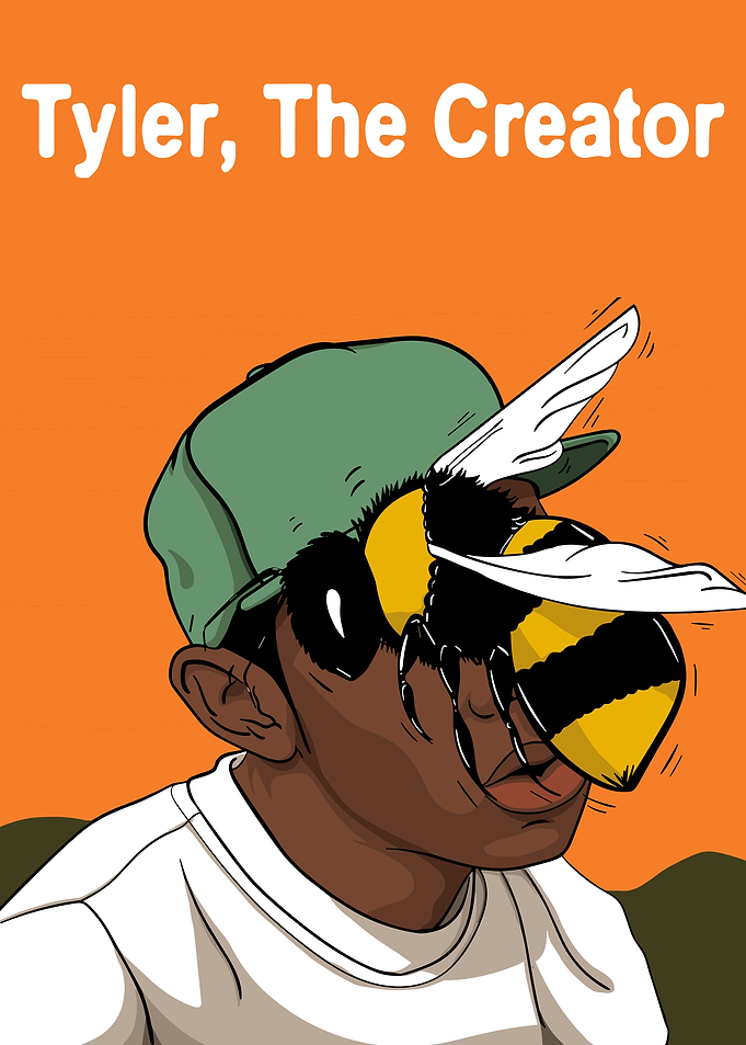 Tyler, The Creator Cartoon Portrait