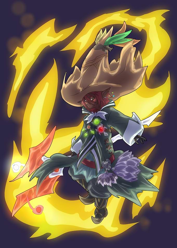 Fantasy Character with Magic and Style