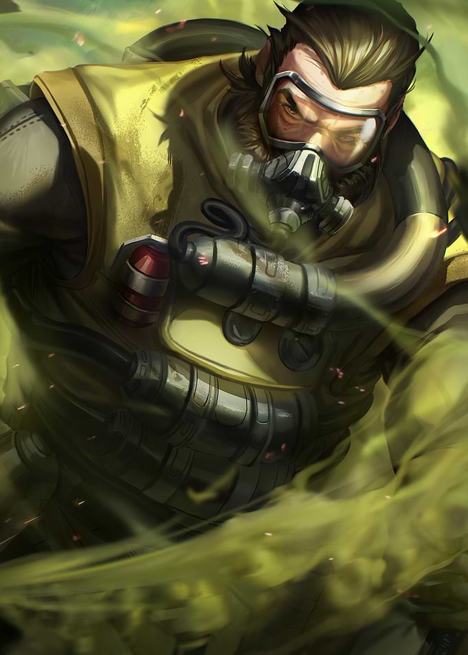 Caustic Apex Legends Character Portrait