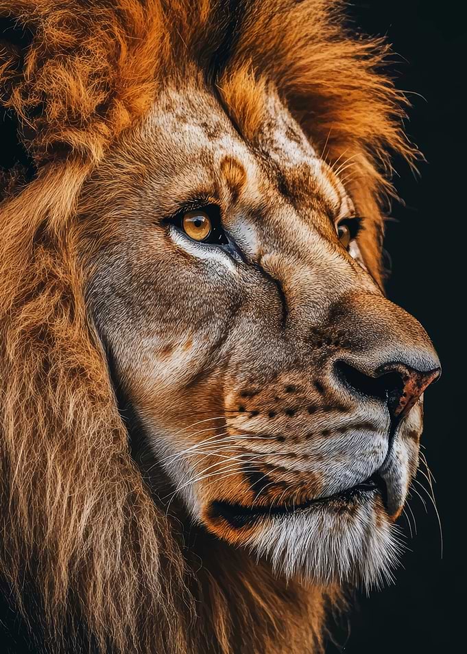 Majestic Lion Portrait
