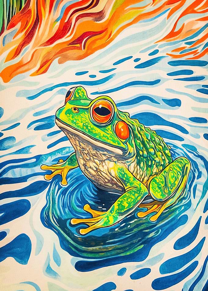 Green Frog Water