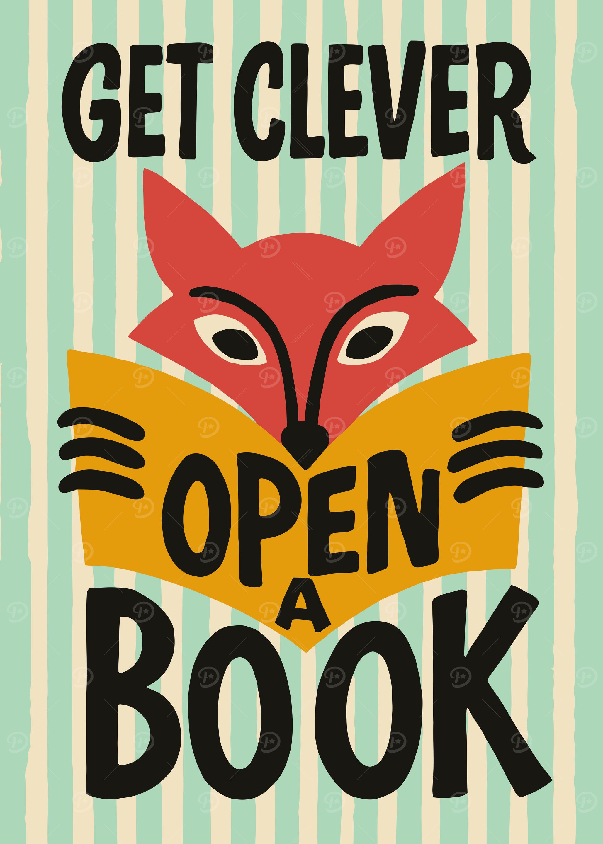 Get Clever: Open a Book Poster