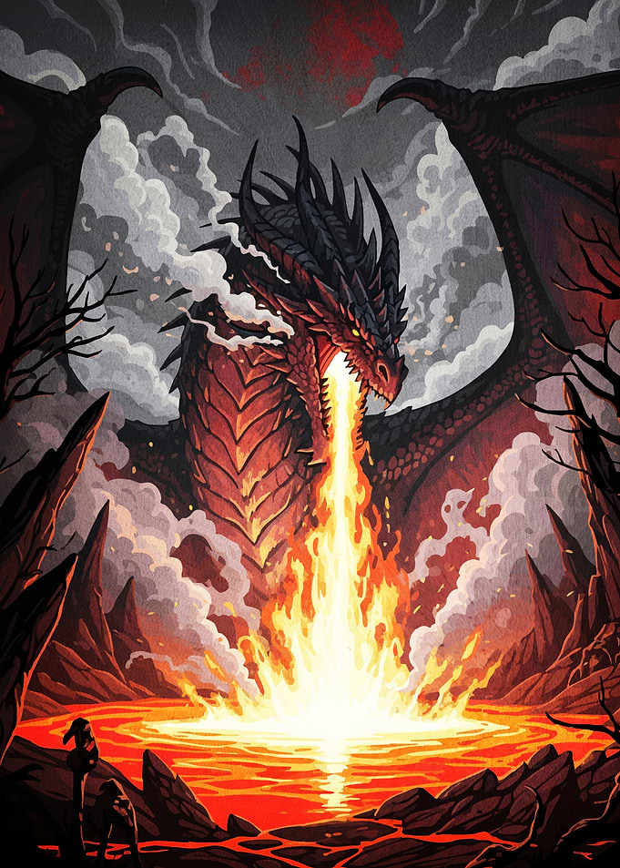 Dragon Volcanic Landscape