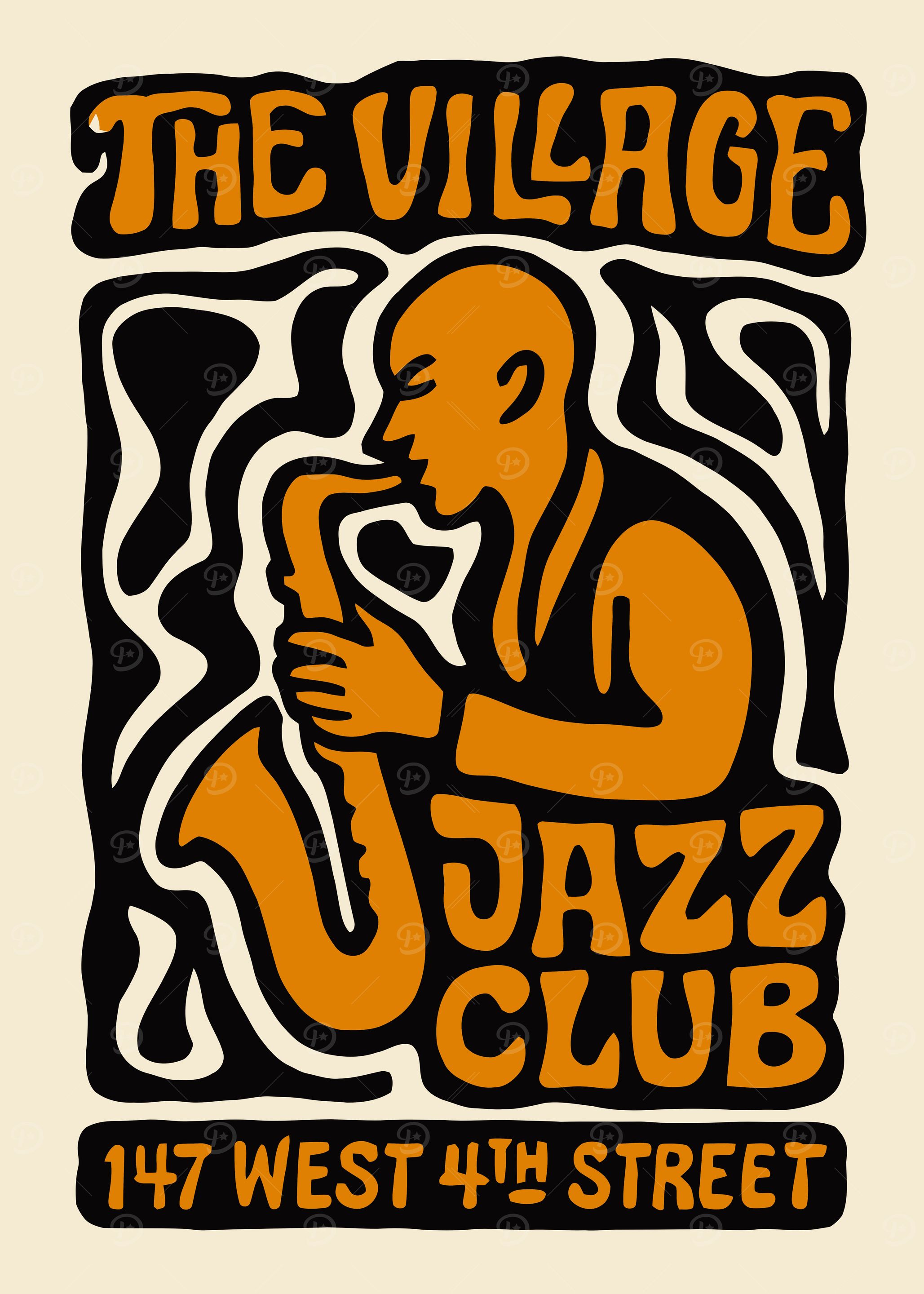 The Village Jazz Club Poster