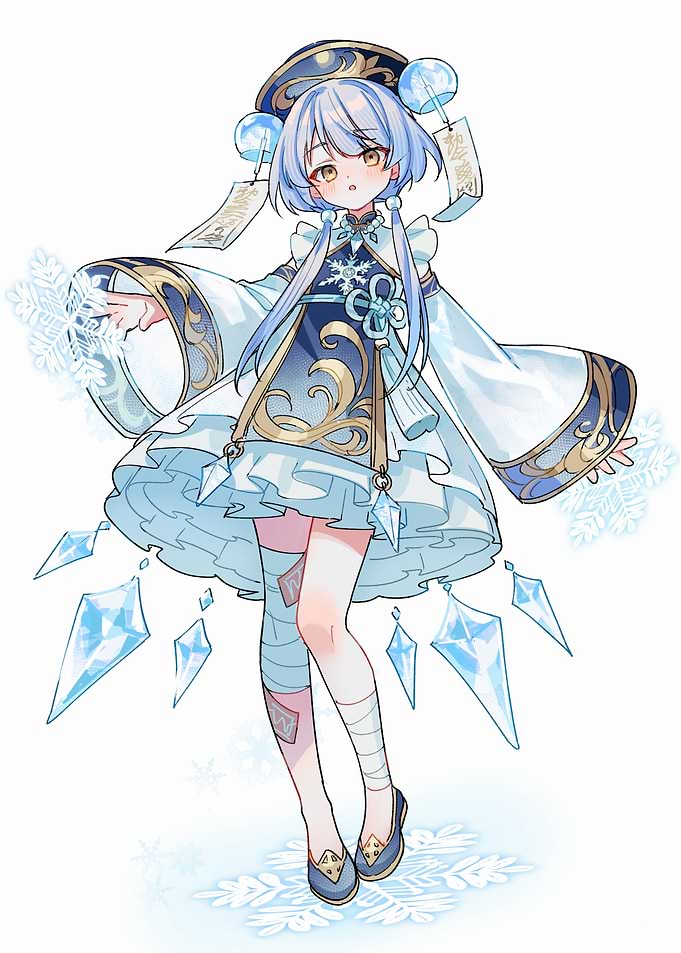 Anime Girl with Ice Powers