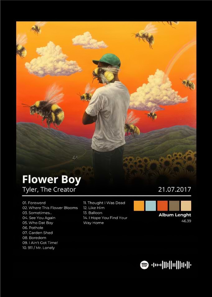 Tyler The Creator Flower Boy Album Cover Art