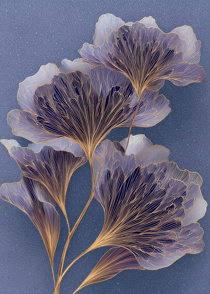The Blue Ginkgo Grove