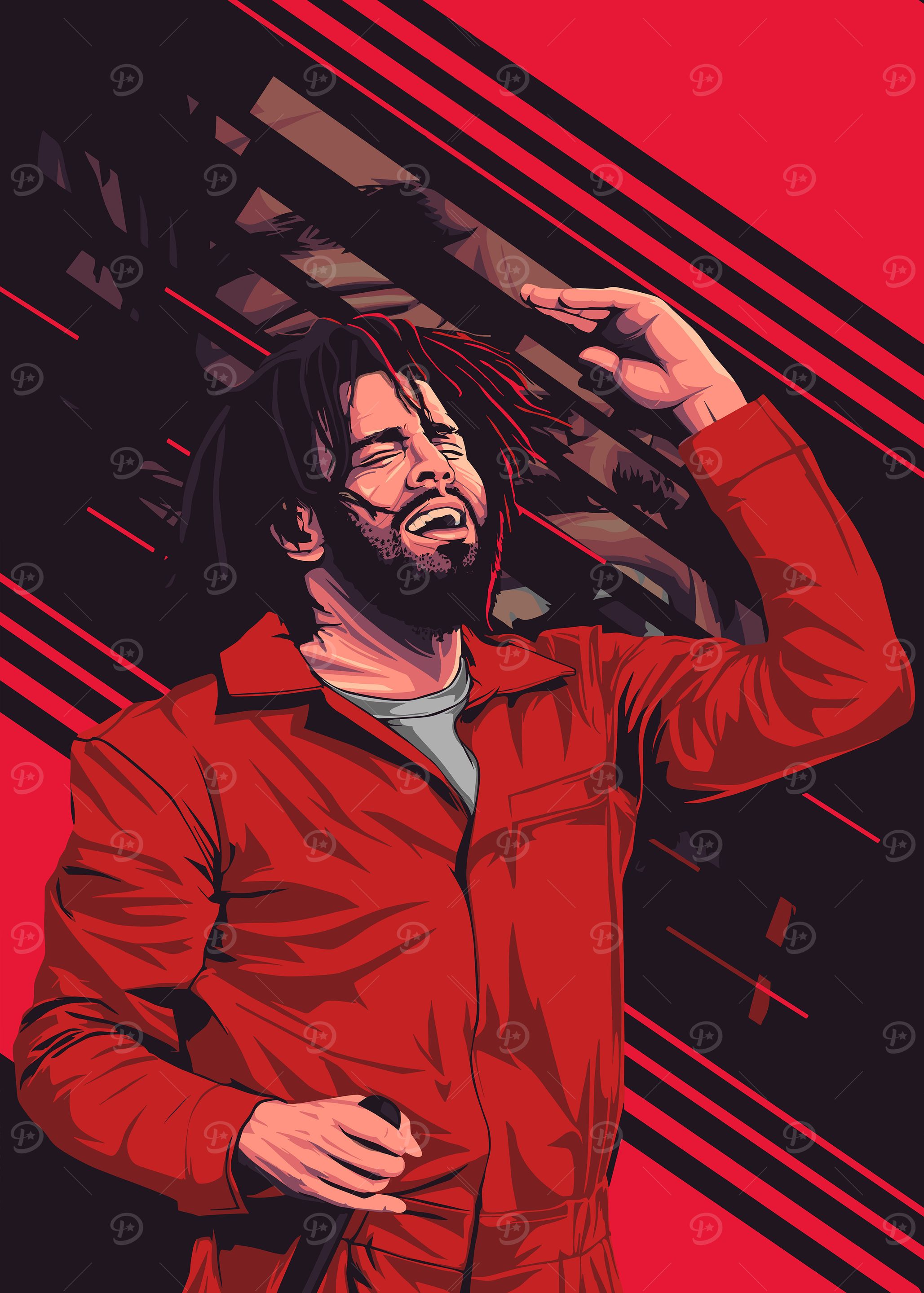 J. Cole Illustration