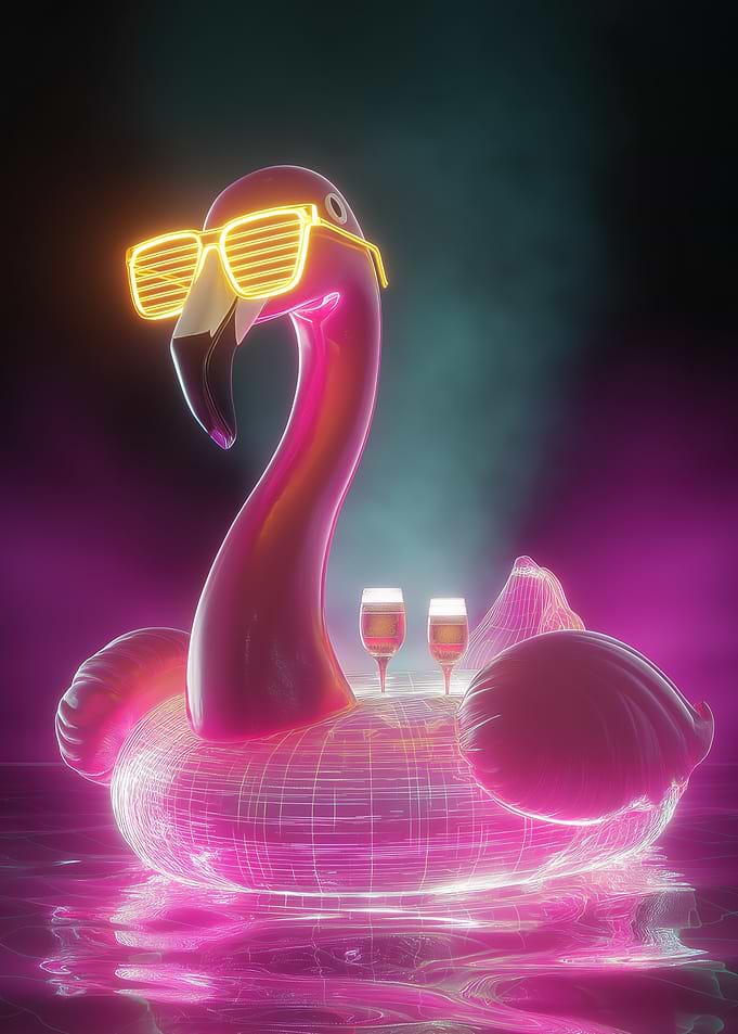 Neon Flamingo