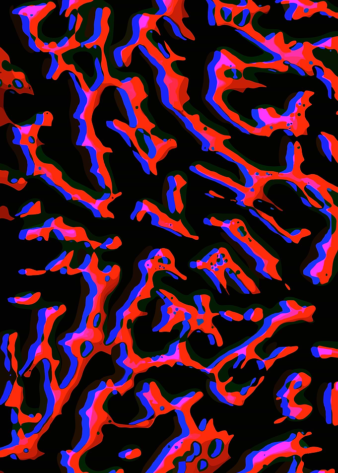 Abstract Red and Blue Pattern