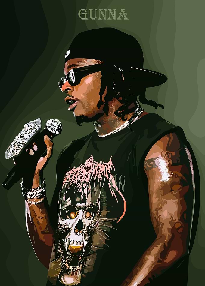 Gunna Portrait Illustration