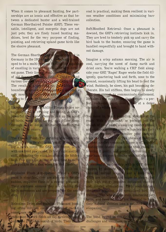 German Shorthaired Pointer Pheasant Hunt