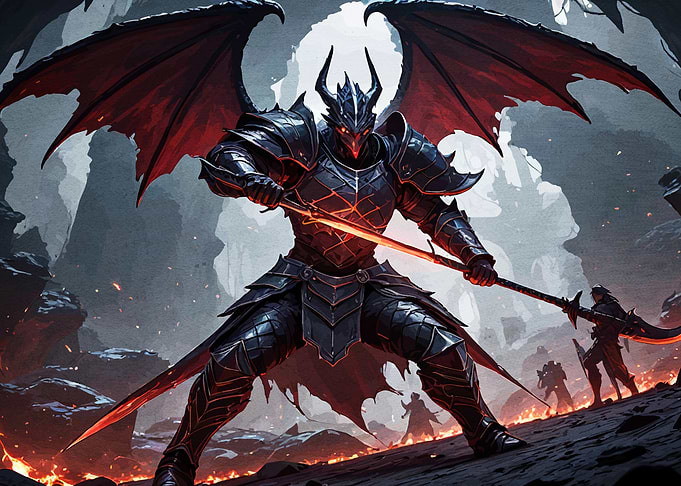 Winged Warrior Dark Armor