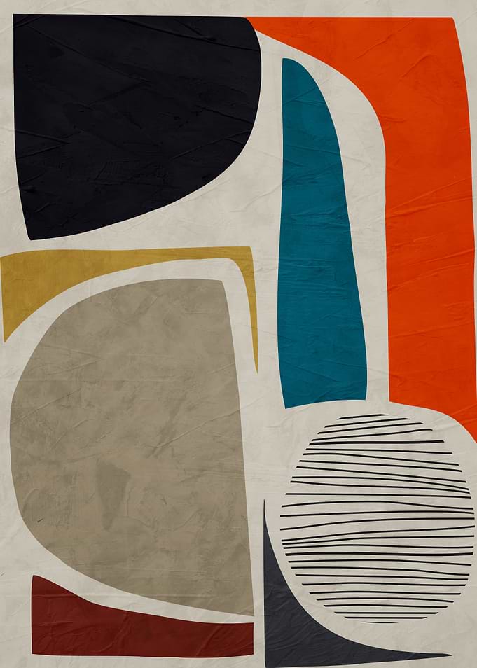Abstract Geometric Shapes Art