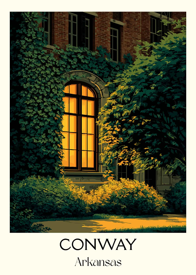 Conway, Arkansas Building with Ivy