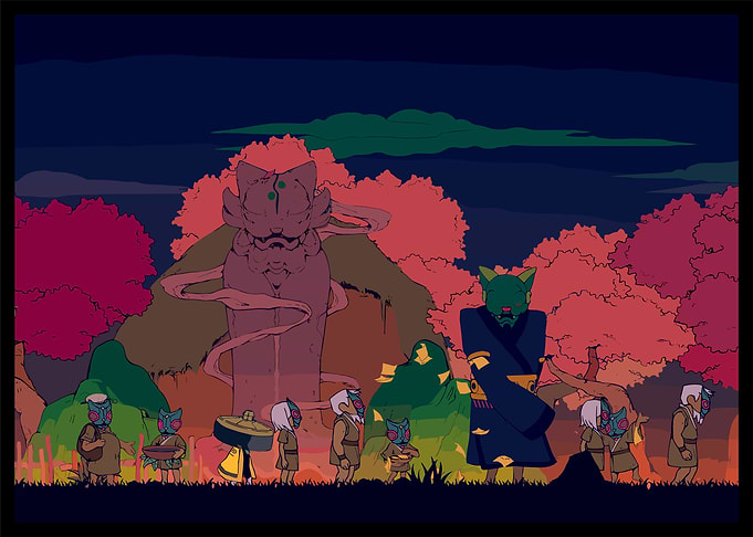 Nine Sols Gathering with Masks