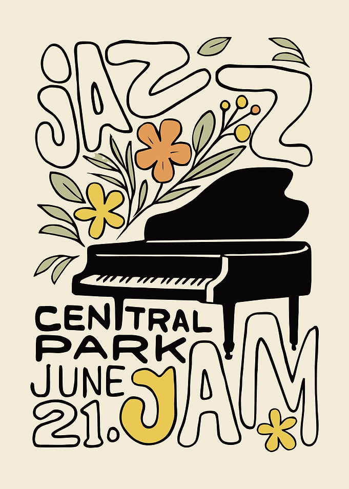 Central Park Jazz Jam Poster